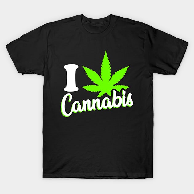 Weed Cannabis Marijuana T-Shirt by Mila46